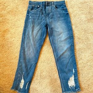 Gap Distressed True Skinny Blue Jeans 29